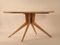 Italienischer Esstisch aus Holz mit Glasplatte, 1950er 5