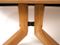 Italienischer Esstisch aus Holz mit Glasplatte, 1950er 3