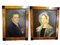 Portraits of Man & Woman, Early 19th Century, Oil on Canvas, Framed, Set of 2 1