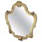Espejo de principios del siglo XX tallado con pan de oro, Imagen 1