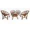 Bamboo & Cane Living Room Set, Italy, 1960s, Set of 5, Image 1