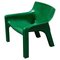 Green Vicario Lounge Chair by Vico Magiustreti for Artemide, Italy, 1970s, Image 1