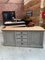 Vintage Patinated Gray Shop Counter 7