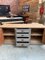 Vintage Patinated Gray Shop Counter 4