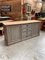 Vintage Patinated Gray Shop Counter 1
