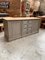 Vintage Patinated Gray Shop Counter 2