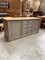 Vintage Patinated Gray Shop Counter, Image 2