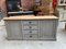 Vintage Patinated Gray Shop Counter 3