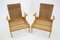 Beech and Rattan Armchairs by Uluv, Czechoslovakia, 1960s, Set of 2, Image 7