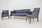 Poltrone e divano di Frits Henningsen, Danimarca, anni '40, set di 3, Immagine 4