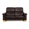 Paradise Dark Brown Leather Two Seater Sofa from Stressless 1