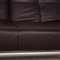Purple Leather Smala Three Seater Sofa from Ligne Roset 4