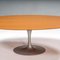 Oval Oak Pedestal Dining Table by Eero Saarinen for Knoll 4