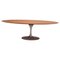 Oval Oak Pedestal Dining Table by Eero Saarinen for Knoll 1