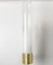 White Murano Glass Wall Light with Brass Details by Nason for Mazzega, 1960s 3