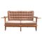 Vintage Light Oak Sofa by Guillerme and Chambron for Guillerme Et Chambron, Set of 2 1