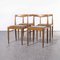 Mid-Century Teak Dining Chairs, 1950s, Set of 4 9