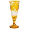 19th Century Bohemian Yellow Crystal Goblet 2