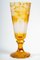 19th Century Bohemian Yellow Crystal Goblet 4