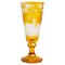 19th Century Bohemian Yellow Crystal Goblet 1