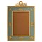 19th Century Gilt Bronze and Pale Green Fabric Photo Frame, Image 1