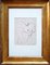 Antonio Scordia, Dedicated to the Painter Ivan Mosca, Original Drawing, 1946, Framed 1