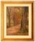 Woodland Gemälde, Original Gemälde auf Holz, 1970er, gerahmt 1