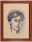 Dimitri Godycki Cwirko, Portrait of Woman, Charcoal Drawing, 1970er 1