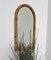 Italian French Riviera Bamboo & Rattan Arched Wall Mirror, 1960s 4