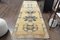 Vintage Turkish Yellow Wool Oushak Runner Rug 1