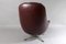 Egg chair girevole Mid-Century in similpelle marrone, anni '60, Immagine 9