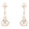 18 Karat French Rose Gold Dangle Earrings, 1930s 1