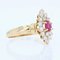 18 Karat Yellow Gold Shuttle Shape Ring 4