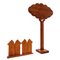 Mid-Century Wooden Tree Sculpture by Giorgio Rastelli, Italy, Image 1