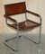 Braune Vintage B34 Esszimmerstühle aus Leder von Marcel Breuer für Fasem, 6 . Set 19