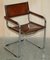 Vintage Brown Leather B34 Dining Armchairs by Marcel Breuer for Fasem, Set of 6 19