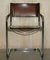 Vintage Brown Leather B34 Dining Armchairs by Marcel Breuer for Fasem, Set of 6 3