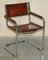 Vintage Brown Leather B34 Dining Armchairs by Marcel Breuer for Fasem, Set of 6 17