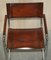 Vintage Brown Leather B34 Dining Armchairs by Marcel Breuer for Fasem, Set of 6 18