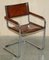Vintage Brown Leather B34 Dining Armchairs by Marcel Breuer for Fasem, Set of 6 15