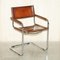 Vintage Brown Leather B34 Dining Armchairs by Marcel Breuer for Fasem, Set of 6 2
