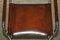 Poltrone da pranzo B34 vintage in pelle marrone di Marcel Breuer per Fasem, set di 6, Immagine 6