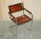 Vintage Brown Leather B34 Dining Armchairs by Marcel Breuer for Fasem, Set of 6 13