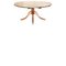 Handmade Tilt Top Dining Table in Wood & Brass, England 1