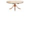 Handmade Tilt Top Dining Table in Wood & Brass, England, Image 1