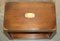 Vintage Military Campaign Mahogany Side Table from Harrods London Kennedy 6