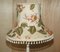 Painted Floor Lamp with Vintage Floral Shade, Image 8