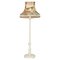 Painted Floor Lamp with Vintage Floral Shade 1