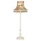 Painted Floor Lamp with Vintage Floral Shade, Image 1