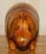 Liberty London Omersa Style Brown Leather Pig Footstool 2